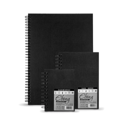 Daler Rowney Ebony Hard Cover Spiral Sketchbook 50 Pages 150gsm