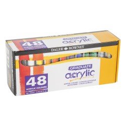 Daler Rowney Graduate Acrylic Paint Set of 48 Pcs – 22ml Tubes