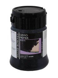 Daler Rowney Artist Black Gesso Primer 250ml For Oil Colors & Acrylics