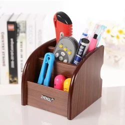 Wooden Desk Organizer Pen Stand 5005