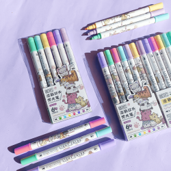 Artist Dual Tip Highlighter Pack Of 6