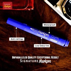 Signature Markpro Permanent Marker Mix Pack Of 6