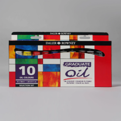 Daler Rowney Graduate Oil Paint Set of 10 Pcs In 38ml Tubes for Professionals.