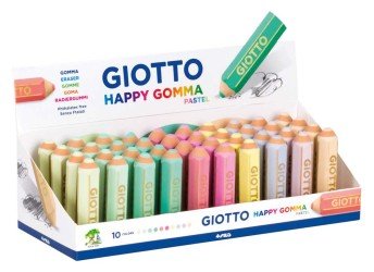 Giotto Happy Gomma Eraser Pastel – Jumbo Size Single Piece