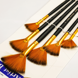 Keep Smiling Fan Brush Set Of 5 Pcs