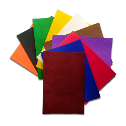 Felt Fabric Sheet for Crafts A4 Size Pack of 10