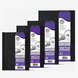 Daler Rowney Simply Sketchbook In Black Hard Cover