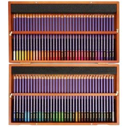 Mont Marte Premium Watercolour Pencils In Wooden Box 72pcs