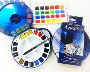 Daler Rowney Aquafine Transparent Watercolor Set of 18 In Tin Box