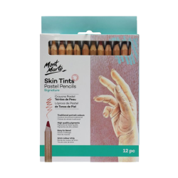 Mont Marte Skin Tints Pastel Jumbo Pencils 12pcs