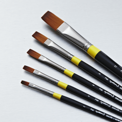 Daler Rowney System3 Sy-44 Flat Painting Brushes – Long Handle
