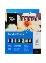 Mont Marte Acrylic Paints Signature Set 18 X12ml