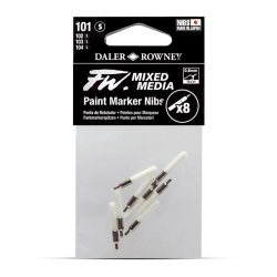 Daler Rowney FW Mixed Media Paint Marker Nibs Set 0.8mm  8 Pcs