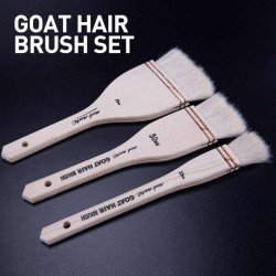 Mont Marte Goat Hair Brush Pack Of 3