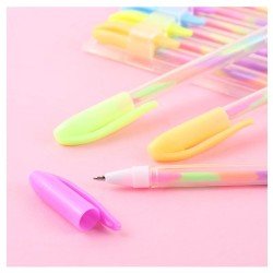 Rainbow Glitter Gel Pen Single Piece