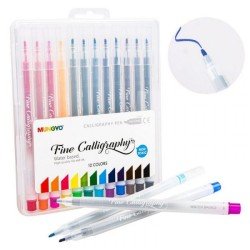 Mungyo Fine Calligraphy Pen Set 12pcs Multi Color