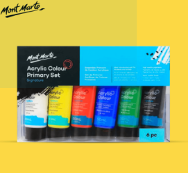 Mont Marte Basic Acrylic Paints Signature Set 6 X50ml