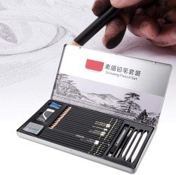 Professional Sketching Pencils Set 29 Pcs