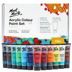 Mont Marte Acrylic Paints Signature Set 12 X75ml