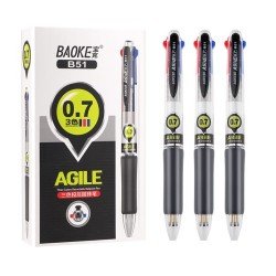 BAOKE Agile 3 In 1 Color Ballpoint Pen 0.7mm