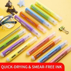 M&G Thick Barrel Colorful Highlighter Pen Pack of 6