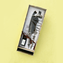 Luxury Vintage Calligraphy Feather Dip Pen Set Of 9