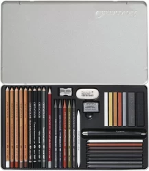 Cretacolor Ultimo Drawing Set Of 35 Pcs In Tin Box