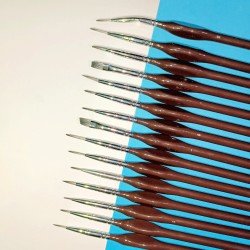 Keep Smiling  Miniature Fine Detail Paint Brush Set of 15