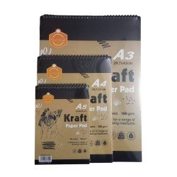 Keep Smiling Kraft Paper Pad 150gsm 50 Sheets