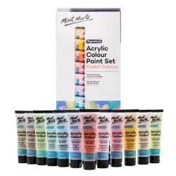 Mont Marte Pastel Acrylic Paints Signature Set 12 X 36ml