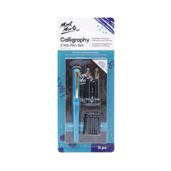 Mont Marte 2 Nib Calligraphy Set 8pcs Pack