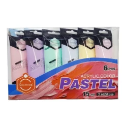 Keep Smiling Pastel Acrylic Color 75ML 6pcs Pack