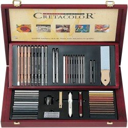 Cretacolor Selection Set Of 53 pcs In Wooden Box
