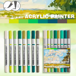 CHOSCH Double Head Acrylic Paint Markers Set of 8