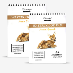 Chivalry Artist Watercolor Pad For Painting 20 Sheets A3/A4 Size