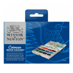 Winsor & Newton Cotman Watercolor Cake Set of 12 Whole Pan