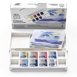 Winsor & Newton Cotman Water Colour 8 Half Pen Skyscape Pocket Set