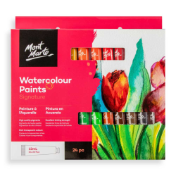 Mont Marte Watercolour Paints Signature Set 24 X12ml