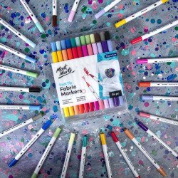 Mont Marte Signature Dual Tip Fabric Markers 24pc