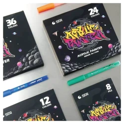 STA Permanent Acrylic Paint Markers Set Of 8