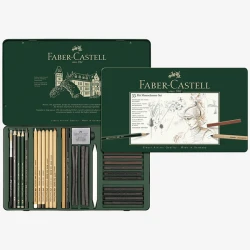 Faber Castell Pitt Monochrome Set Tin of 33