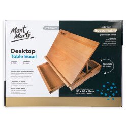 Mont Marte Desktop Table Easel Beech Wood MEA0063