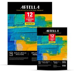 Artella Premium Canvas Pads 300gsm-12 sheets